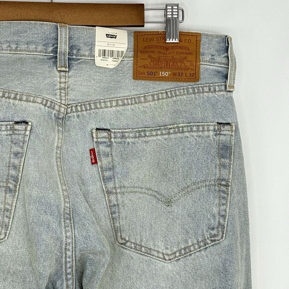 Levi’s 501 NWT Men’s 150 Anniversary Jeans Button Fly Straight Leg Size 32x32 - Picture 16 of 16